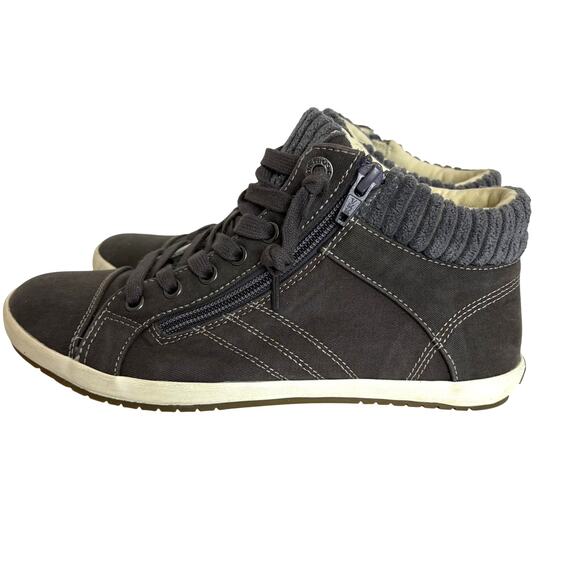 TAOS - Startup Mid Top Sneakers - Distressed Graphite - Women's Size 7.5 - Picture 4 of 8